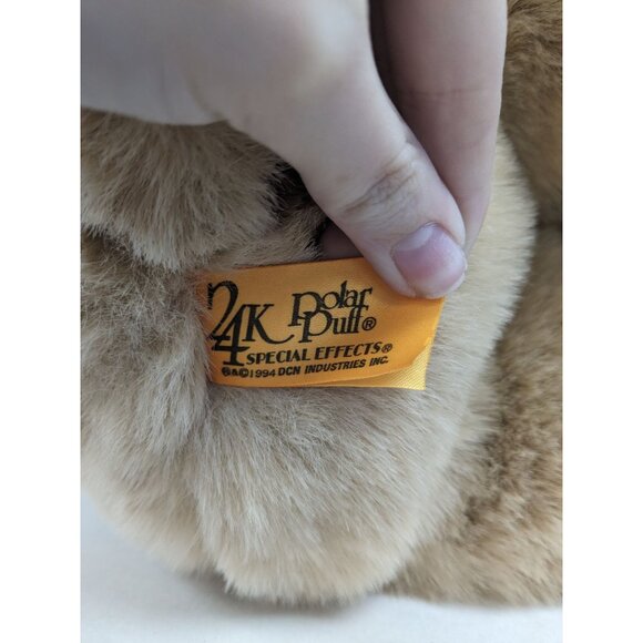 Vintage Lambert Kay Bear 24 K Polar Puff 1994 Light Brown Stuffed Animal 13" #2 - Picture 3 of 3